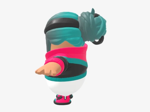 The Operator Fall Guy - Fortnite 3D Model