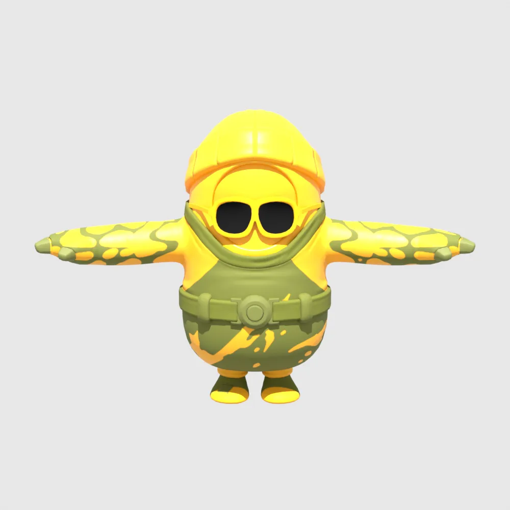 Cobb Fall Guy - Fortnite 3D Model .c4d .max .obj .3ds .fbx .stl .blend 