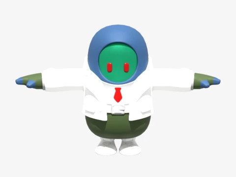 Dr Theodore Flyesbee Fall Guy - Fortnite 3D Model