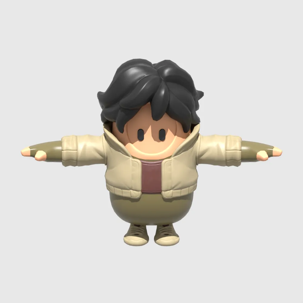 Lorenzo Fall Guy - Fortnite 3D Model .c4d .max .obj .3ds .fbx .stl .blend