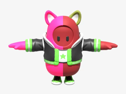 Curdle Scream Leader Fall Guy - Fortnite 3D Model