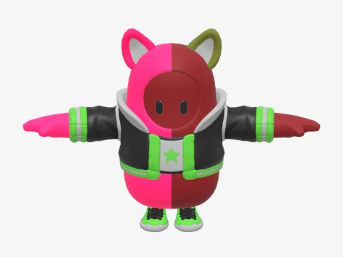 Curdle Scream Leader Fall Guy - Fortnite 3D Model