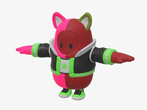 Curdle Scream Leader Fall Guy - Fortnite 3D Model