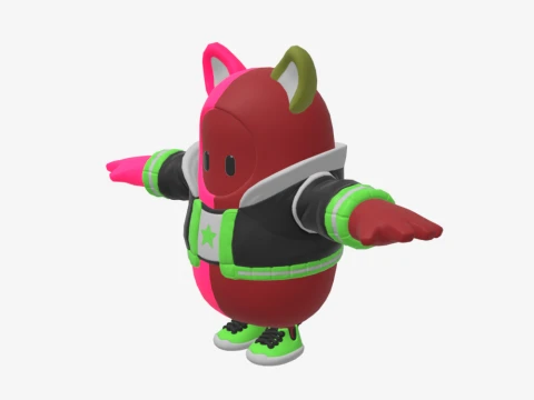 Curdle Scream Leader Fall Guy - Fortnite 3D Model