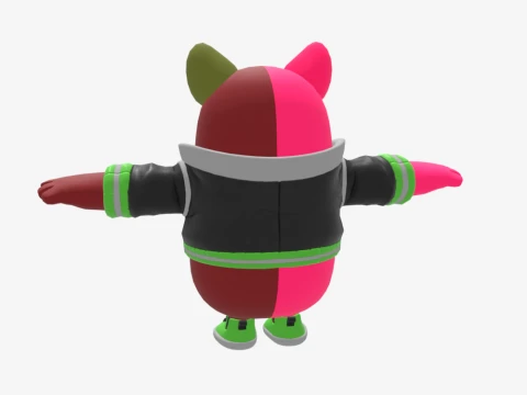 Curdle Scream Leader Fall Guy - Fortnite 3D Model