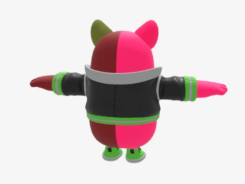 Curdle Scream Leader Fall Guy - Fortnite 3D Model