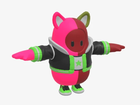 Curdle Scream Leader Fall Guy - Fortnite 3D Model