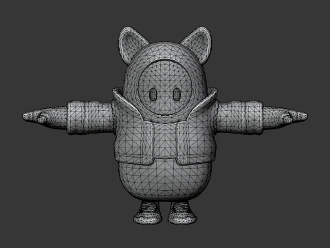 Curdle Scream Leader Fall Guy - Fortnite 3D Model
