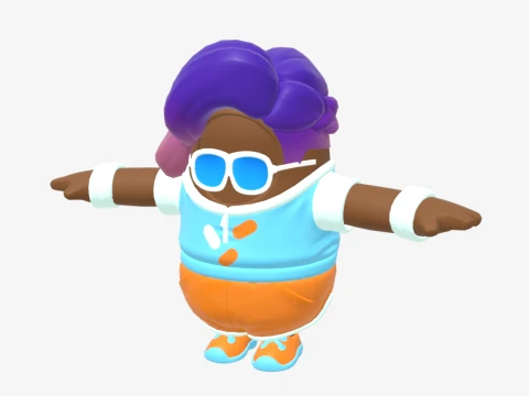 Breezabelle Fall Guy - Fortnite 3D Model