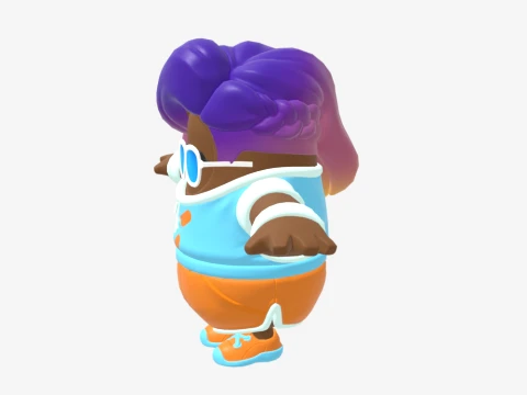 Breezabelle Fall Guy - Fortnite 3D Model