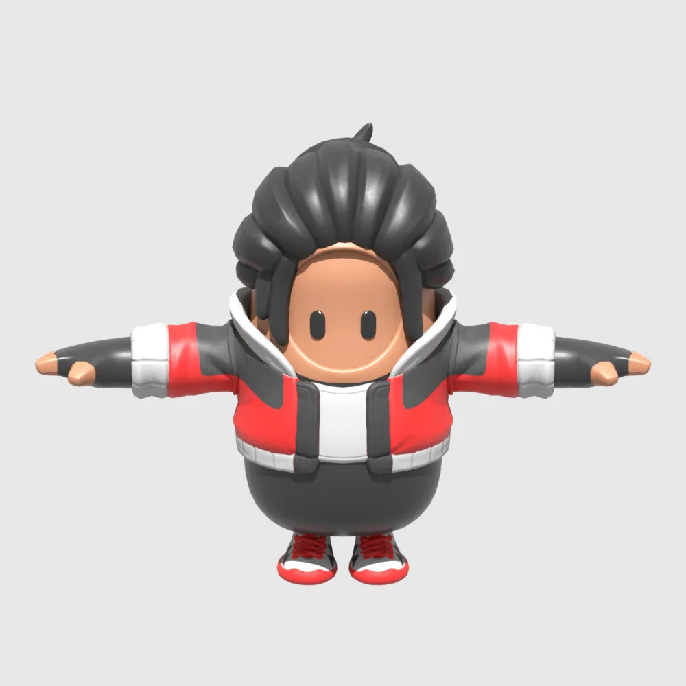 Kendo Fall Guy - Fortnite 3D Model .c4d .max .obj .3ds .fbx .stl .blend 