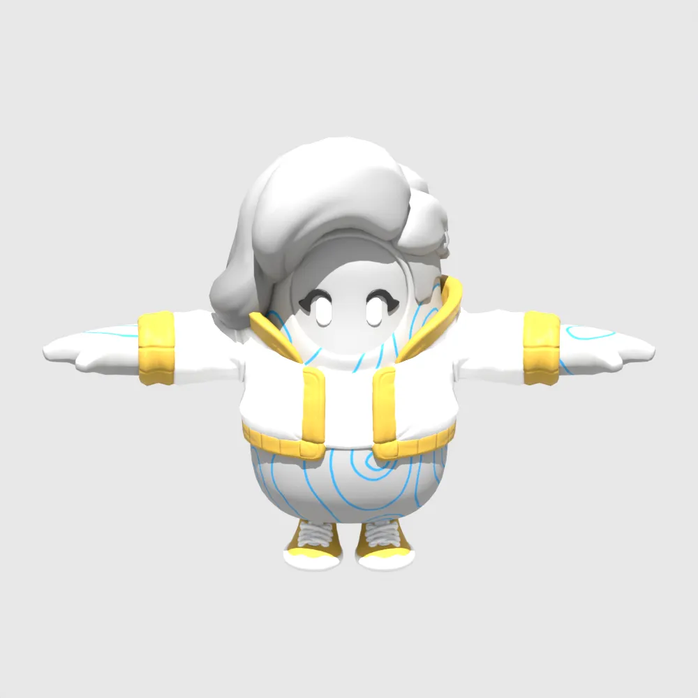 Stoneheart Fall Guy - Fortnite 3D Model .c4d .max .obj .3ds .fbx .stl .blend 