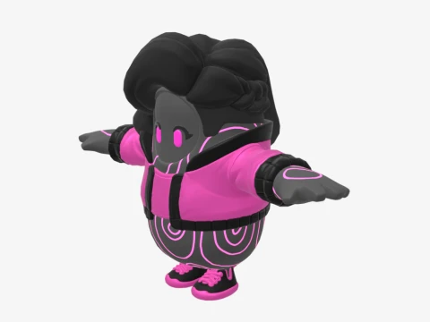Darkheart Fall Guy - Fortnite 3D Model