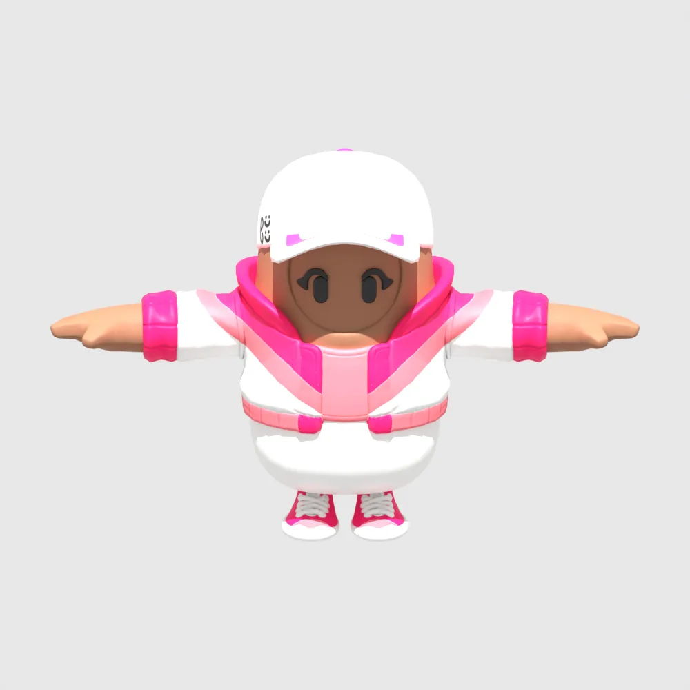 Akari Fall Guy - Fortnite 3D Model .c4d .max .obj .3ds .fbx .stl .blend 