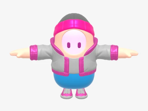 Pinkie Fall Guy - Fortnite 3D Model