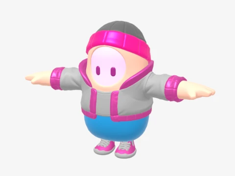 Pinkie Fall Guy - Fortnite 3D Model