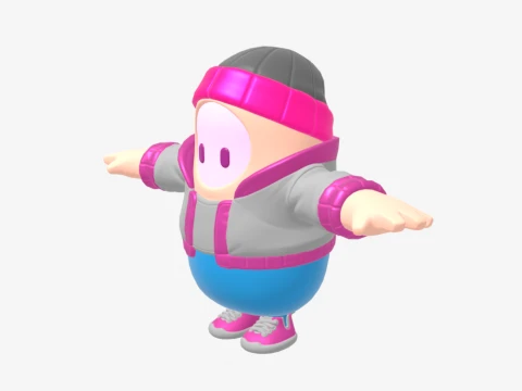 Pinkie Fall Guy - Fortnite 3D Model