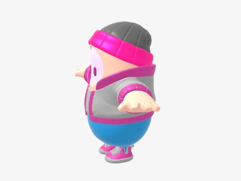 Pinkie Fall Guy - Fortnite 3D Model