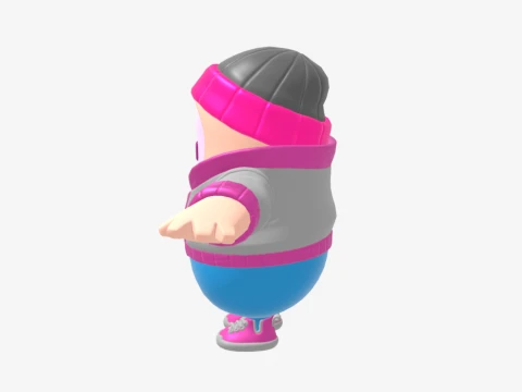 Pinkie Fall Guy - Fortnite 3D Model