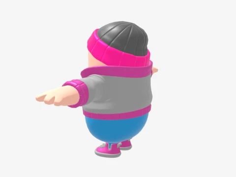 Pinkie Fall Guy - Fortnite 3D Model