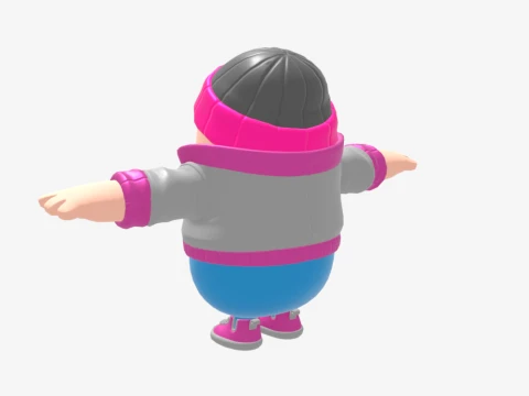 Pinkie Fall Guy - Fortnite 3D Model