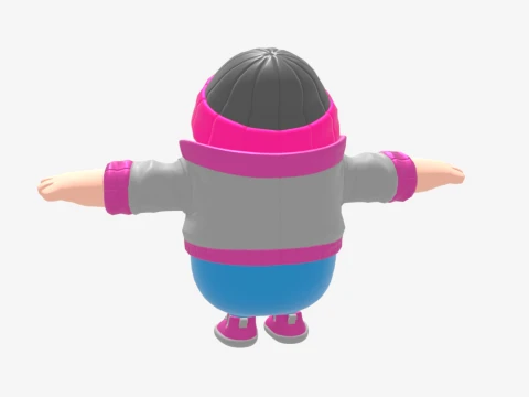 Pinkie Fall Guy - Fortnite 3D Model