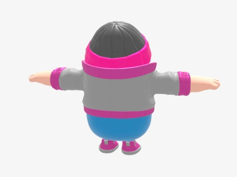 Pinkie Fall Guy - Fortnite 3D Model