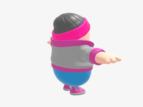 Pinkie Fall Guy - Fortnite 3D Model
