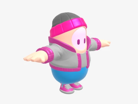 Pinkie Fall Guy - Fortnite 3D Model