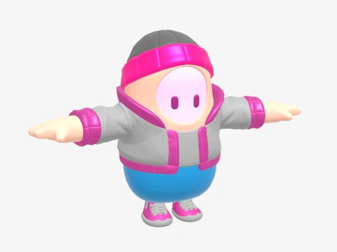 Pinkie Fall Guy - Fortnite 3D Model