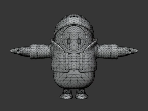 Pinkie Fall Guy - Fortnite 3D Model