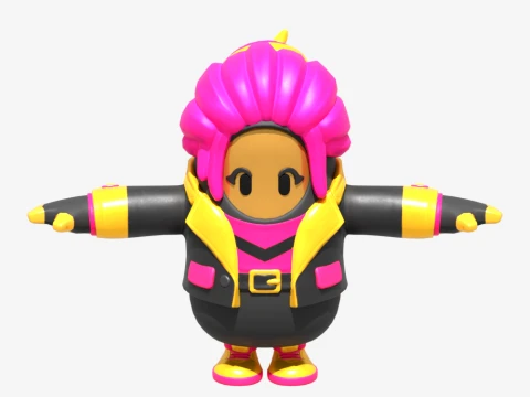 Golden Focus Fall Guy - Fortnite 3D Model