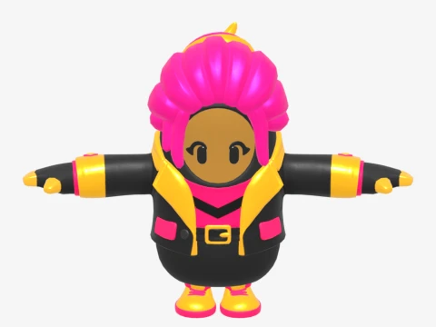 Golden Focus Fall Guy - Fortnite 3D Model