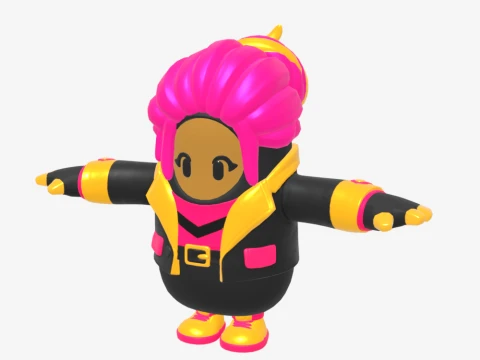 Golden Focus Fall Guy - Fortnite 3D Model