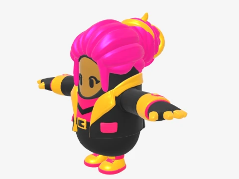 Golden Focus Fall Guy - Fortnite 3D Model