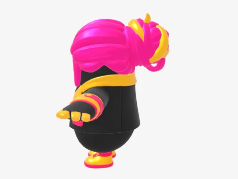 Golden Focus Fall Guy - Fortnite 3D Model