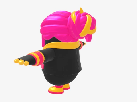 Golden Focus Fall Guy - Fortnite 3D Model
