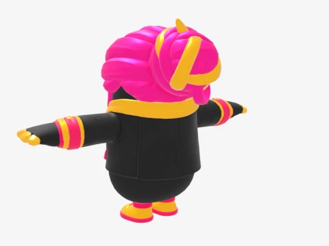 Golden Focus Fall Guy - Fortnite 3D Model