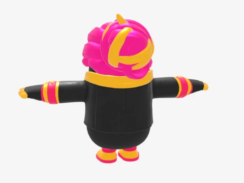 Golden Focus Fall Guy - Fortnite 3D Model