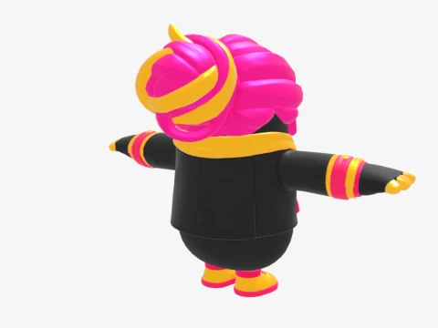 Golden Focus Fall Guy - Fortnite 3D Model