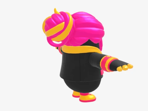 Golden Focus Fall Guy - Fortnite 3D Model