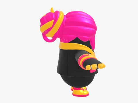 Golden Focus Fall Guy - Fortnite 3D Model