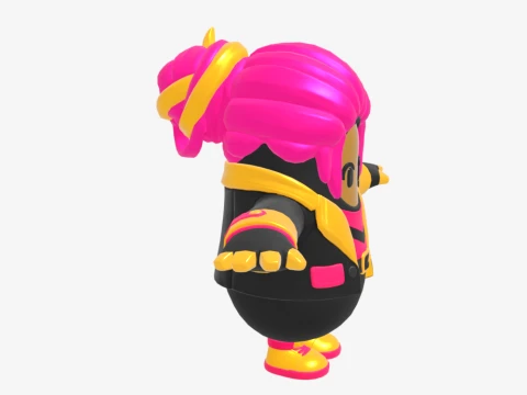 Golden Focus Fall Guy - Fortnite 3D Model