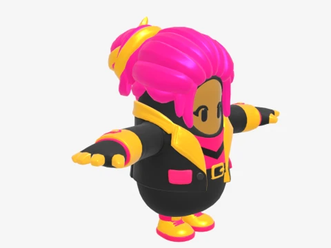 Golden Focus Fall Guy - Fortnite 3D Model