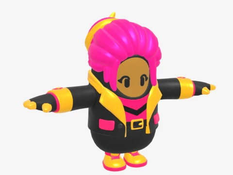 Golden Focus Fall Guy - Fortnite 3D Model