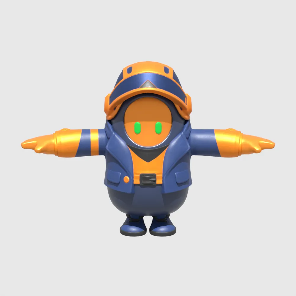 Copper Wasp Fall Guy - Fortnite 3D Model .c4d .max .obj .3ds .fbx .stl .blend 