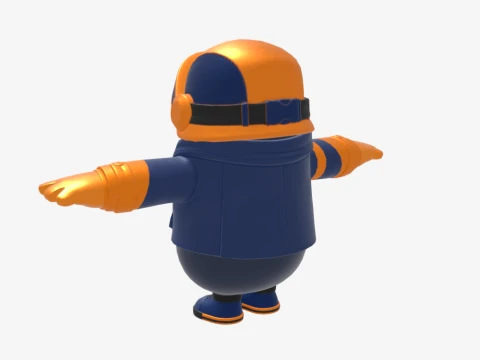 Copper Wasp Fall Guy - Fortnite 3D Model