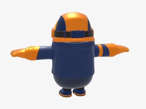 Copper Wasp Fall Guy - Fortnite 3D Model