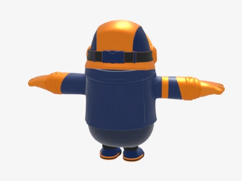 Copper Wasp Fall Guy - Fortnite 3D Model