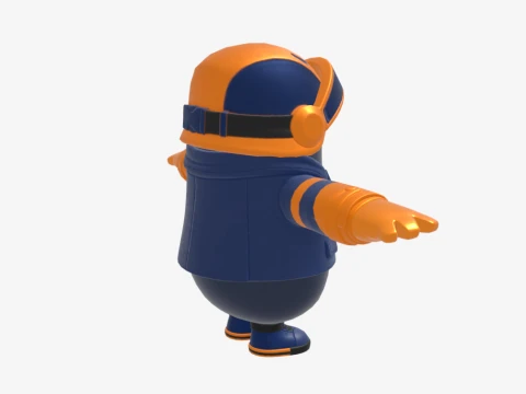 Copper Wasp Fall Guy - Fortnite 3D Model